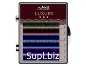 RuNail, Ресницы для наращивания Luxury, Ø 0,15 мм, №14, Mix С (цвет: зел, крас, син, фиол), 6 линий
