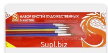 Набор кистей художественных СТЕПНАЯ ЛИСИЦА, 6 шт., номера 2,4,6,8,10,12|1