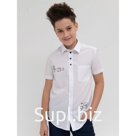 Сорочка верхняя для мальчиков, рост 134 см, цвет белый