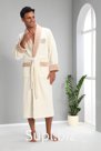 1140-1 Халат мужской Nysa Biyeli 2XL крем