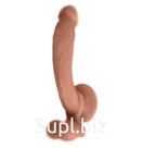 Фаллоимитатор INNOCENT реалистичный на присоске подвесной с мошонкой