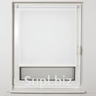 Штора рулонная BRABIX 70×175 см, текстура - лён, защита 55-85%, 200 г/м2, белый S-5, 605990