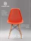 Стул ажурный оранжевый в стиле eames