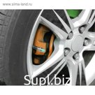 Индикатор уровня давления в шинах, колпачок на ниппель, 2.4 атм, 4 шт