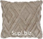 Decorative pillow 45x45cm, diamond, flannel