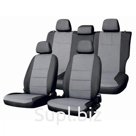 Чехлы сиденья жаккард раздельная спинка SKYWAY HYUNDAI SOLARIS 2011-2017 седан темн-сер 11 предметов