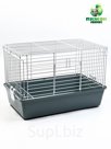 Клетка усиленная для кроликов, 60 х 36 х 40 см, серая