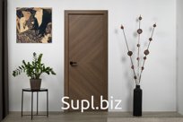 Дверь межкомнатная «Freccia», гладкая, массив, в HPL покрытии 0,6 мм (Италия)