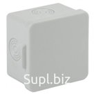 Распаячная коробка ЭРА KOR-65-65-50-4 открытой установки серая 65х65х50 мм, без гермовводов 4 вх. IP54