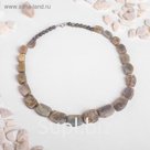 Бусы галтовка симметрия "Лабрадор", 45см