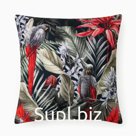 Чехол на подушку «Этель» Tropical Rio, 40×40 см, велюр