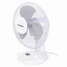 Вентилятор настольный SONNEN FT23-B6, d=23 см, 25 Вт, на подставке, 2 скоростных режима, белый/серый, 451038