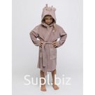 Халат махровый для девочки Batik, рост 110 см, цвет бежевый