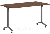Стол мобильный складной, цвет орех