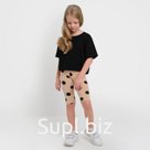 Шорты-велосипедки для девочки KAFTAN "Kitten" р.30 (98-104), бежевый