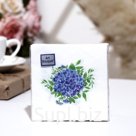 Салфетки бумажные Art Bouquet «Голубая гортензия», 20 x 20, 2 слоя