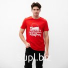 Футболка мужские KAFTAN "Merry Christmas" размер 56
