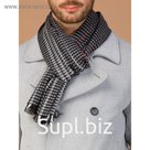 Шарф мужской 30×180 см, чёрный