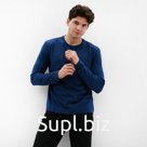 Лонгслив мужской MIST Men's casual размер 50, синий