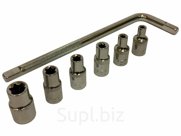 1/4" набор головок TORX 4-10 C L-Образным Воротком MLG 6635