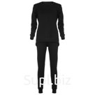 Термобельё женское (лонгслив, кальсоны) «Сибирь», размер 64-66, чёрное