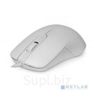 Cbr CM 105 White, Мышь проводная, оптическая, USB, 1200 dpi, 3 кнопки и колесо прокрутки, длина кабеля 1,8 м, цвет белый