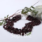 Бусы 4 ряда "Гранат", 45см