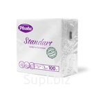 Салфетка Бумажная 24*24 Plushe Standart, Микротиснение,1слой,100листов,белая/пастель,20 в упаковке
