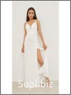 Платье женское, цвет белый SS23-PLZ270