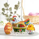 Фигурка шоколадная «Курица с цыплёнком и яйцо», 150 г