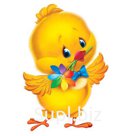 Плакат фигурный А3 Цыпленок 0-25-011А