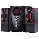 Ginzzu GM-407 2.1 с Bluetooth, выходная мощность 20Вт + 2х10Вт, аудиоплеер USB-flash, SD-card, FM-радио, пульт ДУ - 21 кнопка, стерео вход 2RCA , эквалайзер обыч