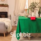 Скатерть новогодняя "Этель" New year collection 146х110 см, цвет зелёный, 100% хл, саржа 190 г/м2