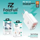 СЗУ Блок в коробке FaizFull FC82 USB-C 20W USB-A 18W c экраном