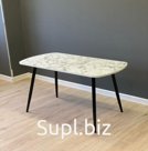 Стол обед НА МЕТ ОПОРЕ ЭГГЕР/ПЛАСТИК 900*900 16 мм