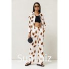 Комплект женский: рубашка, брюки, размер 54