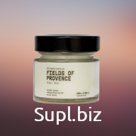 Interior scented candle in transparent glass, 100 ml