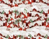 Wrapping paper "Houses" 70x100cm, density 80g. Color: red