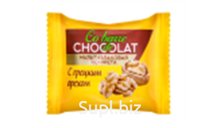 КОНФЕТЫ вес CO BARRE DE CHOCOLAT с бел. глаз.и грецким орехом 1/5 уп./1 кг, ВАШ Шоколатье