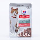 Влажный корм Hill's SP cat sterilised для стерилизованных кошек, лосось, 85 г