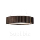 WOODLED ROTOR Chandelier M, attached directly to the ceiling, American walnut