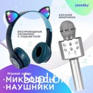Игровой набор «Котик»: микрофон, наушники с ушками