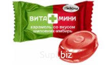 КАРАМЕЛЬ вес "ВИТА+МИНИ" со вкусом Шиповник-Имбирь 1/4 уп./1 кг, АККОНД