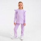 Комплект детский (джемпер, брюки) MINAKU: Casual Collection, цвет сирень, рост 104 см