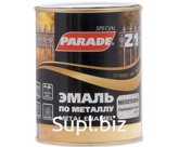 Эмаль по металлу Parade Z1 гладкая RAL 9005 черная, 0,75 л