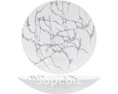 Antique silver deep plate, 21.5 cm, 720 ml