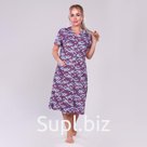 Халат домашний женский, бордовый, р-р 48