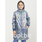 Плащ для девочек, рост 158 см, цвет синий