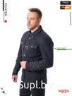 EF56 Моторубашка джинсовая FIGHTER EVO муж. CORDURA DENIM Чёрный (3XL)