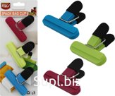 3 plastic bag clips, wide